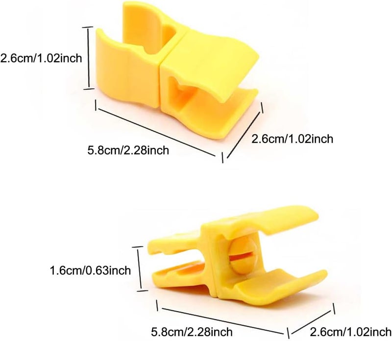 SquEqu 6 Pack Agility Poles Clip Buckle Clamp Attachement Rotatable Connector Adapter for Soccer Agility Training Pole Sticks Obstacle Course Speed Rings Hurdles Football Exercise Equipment DIY - Image 2